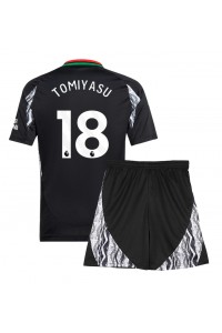 Arsenal Takehiro Tomiyasu #18 Babytruitje Uit tenue Kind 2024-25 Korte Mouw (+ Korte broeken)